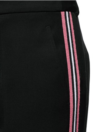 Detail View - Click To Enlarge - PORTS 1961 - Tuxedo stripe virgin wool wide leg pants