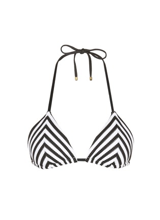 Main View - Click To Enlarge - VITAMIN A - 'Natalie' stripe padded triangle bikini top