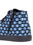 Detail View - Click To Enlarge - AKID - Anthony Hi' evil eye print canvas kids sneakers