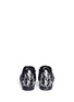 Back View - Click To Enlarge - AKID - 'Anthony Hi' marble print canvas high top kids sneakers