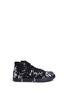 Main View - Click To Enlarge - AKID - 'Anthony Hi' marble print canvas high top kids sneakers