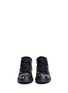 Figure View - Click To Enlarge - AKID - 'Anthony Hi' marble print canvas high top kids sneakers