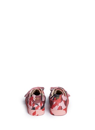 Back View - Click To Enlarge - AKID - 'Axel' camouflage print canvas kids sneakers