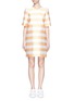 Main View - Click To Enlarge - PAPER LONDON - 'Derain stripe gazar shift dress