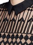 Detail View - Click To Enlarge - SELF-PORTRAIT - 'Helena' organza bell sleeve Art Deco lace dress
