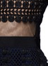 Detail View - Click To Enlarge - SELF-PORTRAIT - Balloon sleeve tulle lace pleat maxi dress