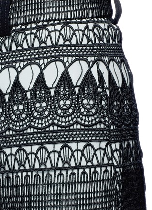 Detail View - Click To Enlarge - SELF-PORTRAIT - Teardrop guipure lace culottes