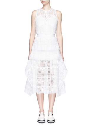 Main View - Click To Enlarge - SELF-PORTRAIT - 'Spring Symphony' guipure lace dress