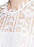 Detail View - Click To Enlarge - SELF-PORTRAIT - Floral satin lace A-line dress