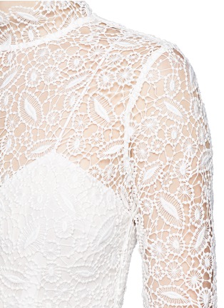 Detail View - Click To Enlarge - SELF-PORTRAIT - 'Primrose' organza frill tier lace wedding gown