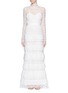 Main View - Click To Enlarge - SELF-PORTRAIT - 'Primrose' organza frill tier lace wedding gown