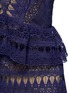 Detail View - Click To Enlarge - SELF-PORTRAIT - Teardrop guipure lace peplum maxi dress