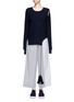 Main View - Click To Enlarge - PORTS 1961 - Tassel tie cutout sweater