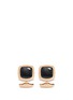 Main View - Click To Enlarge - TATEOSSIAN - Onyx rose gold plated sterling silver cufflinks