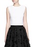 Main View - Click To Enlarge - ALICE & OLIVIA - 'Klynn' crepe cropped top