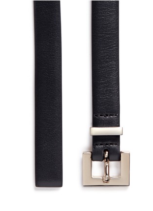 Detail View - Click To Enlarge - VALENTINO GARAVANI - 'Rockstud' leather slim belt