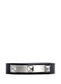 Main View - Click To Enlarge - VALENTINO GARAVANI - 'Rockstud' metal bar leather bracelet