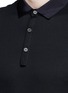 Detail View - Click To Enlarge - LANVIN - Grosgrain collar polo shirt