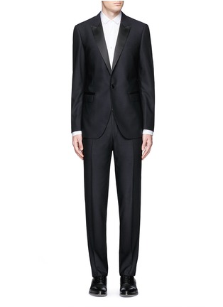 Main View - Click To Enlarge - LANVIN - 'Attitude' peak lapel wool-mohair tuxedo suit