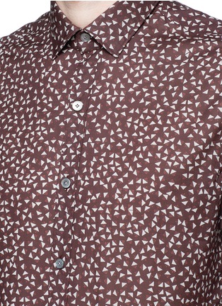 Detail View - Click To Enlarge - LANVIN - 'Evolutive' triangle print cotton poplin shirt