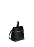 Front View - Click To Enlarge - KARA - Small pebbled leather backpack