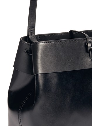Detail View - Click To Enlarge - KARA - Tie top leather crossbody bag