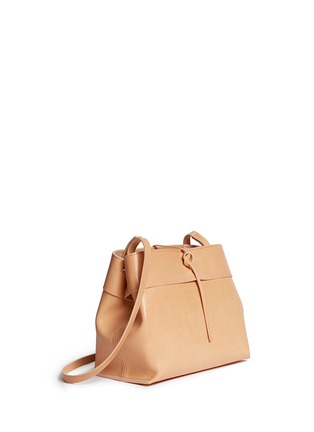 Front View - Click To Enlarge - KARA - Tie top leather crossbody bag