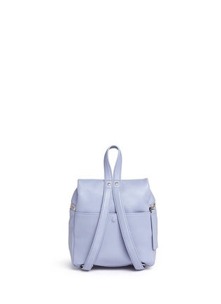 Back View - Click To Enlarge - KARA - Small pebbled leather backpack