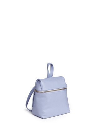 Front View - Click To Enlarge - KARA - Small pebbled leather backpack