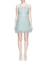 Main View - Click To Enlarge - DELPOZO - Silk organdy broderie anglaise A-line shirt dress