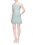 Figure View - Click To Enlarge - DELPOZO - Silk organdy broderie anglaise A-line shirt dress