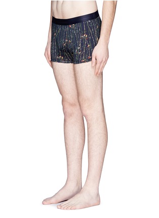 Figure View - Click To Enlarge - - - Bird and bamboo print boxer briefs