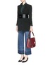 Figure View - Click To Enlarge - ANYA HINDMARCH - 'No Mobiles Maxi Zip' leather crossbody bag