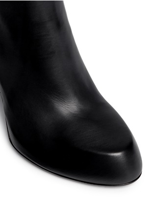 Detail View - Click To Enlarge - ANN DEMEULEMEESTER - 'Glove' zip-up leather boots