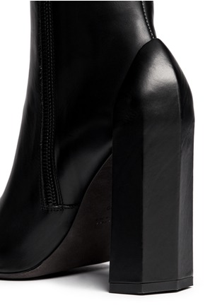 Detail View - Click To Enlarge - ANN DEMEULEMEESTER - 'Glove' zip-up leather boots