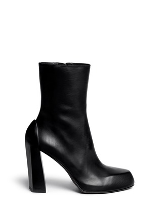 Main View - Click To Enlarge - ANN DEMEULEMEESTER - 'Glove' zip-up leather boots