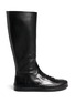 Main View - Click To Enlarge - ANN DEMEULEMEESTER - 'Triad' sneaker front leather knee high boots