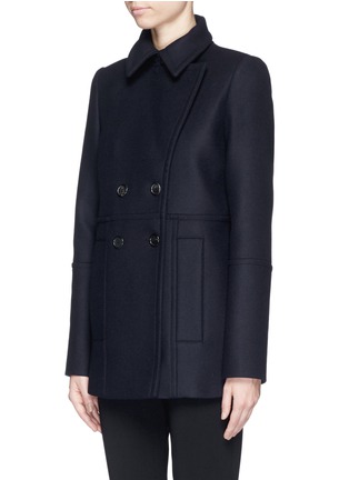 Front View - Click To Enlarge - PROENZA SCHOULER - Wool-cashmere peacoat
