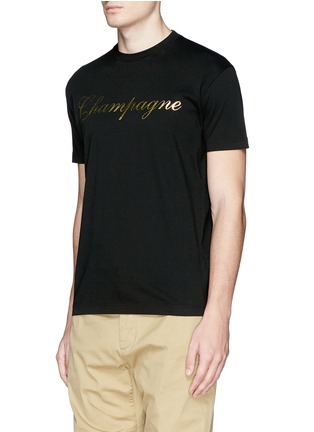 Front View - Click To Enlarge - 71465 - 'Champagne' metallic print T-shirt