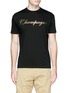 Main View - Click To Enlarge - 71465 - 'Champagne' metallic print T-shirt