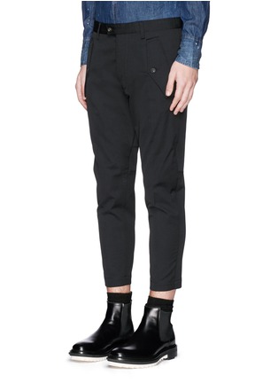 Front View - Click To Enlarge - 71465 - Flap pocket stretch gabardine pants