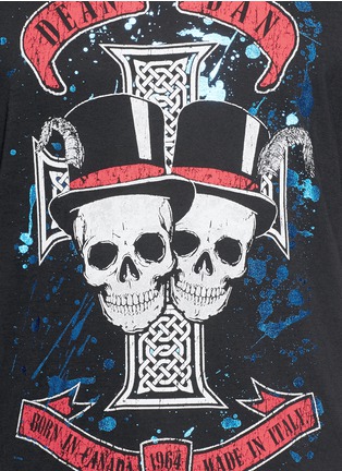 Detail View - Click To Enlarge - 71465 - 'Dean & Dan Skull' print T-shirt