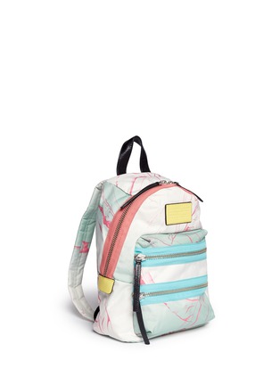 Front View - Click To Enlarge - MARC BY MARC JACOBS - Domo Arigato mini Packrat' marble print backpack