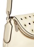 Detail View - Click To Enlarge - MARC BY MARC JACOBS - 'New Q mini Natasha' grommet perforated leather hobo bag