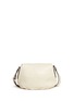 Back View - Click To Enlarge - MARC BY MARC JACOBS - 'New Q mini Natasha' grommet perforated leather hobo bag