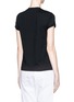 Back View - Click To Enlarge - T BY ALEXANDER WANG - Roll cuff superfine cotton T-shirt