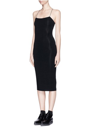 Front View - Click To Enlarge - T BY ALEXANDER WANG - Cutout back modal jersey cami dress