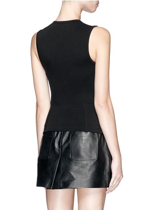 Back View - Click To Enlarge - T BY ALEXANDER WANG - Seamed stretch twill tank top