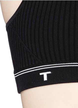 Detail View - Click To Enlarge - T BY ALEXANDER WANG - Rib knit cropped top