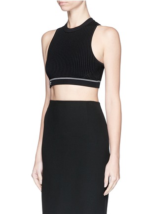 Figure View - Click To Enlarge - T BY ALEXANDER WANG - Rib knit cropped top